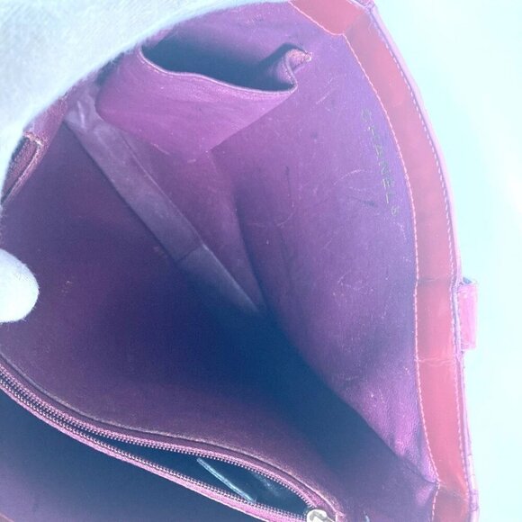 CHANEL Bag CC CC Mark bag Shoulder Bag enamel Red - Picture 16 of 16